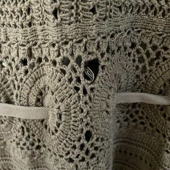 Athleta Brown Knit Crochet Dress Size XS Boho Festival - Picture 5 of 8